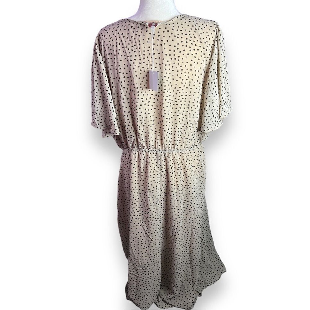Hayden Polka Dot Maxi Dress Plus Size - Picture 2 of 4